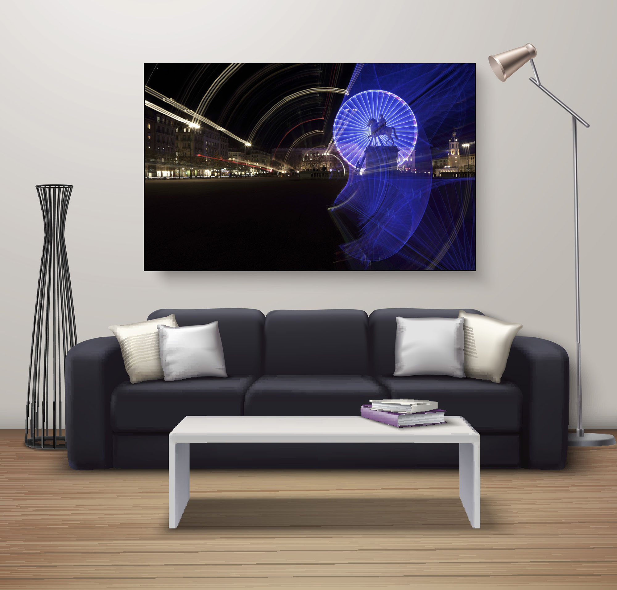 acheter tableau photo pour salon