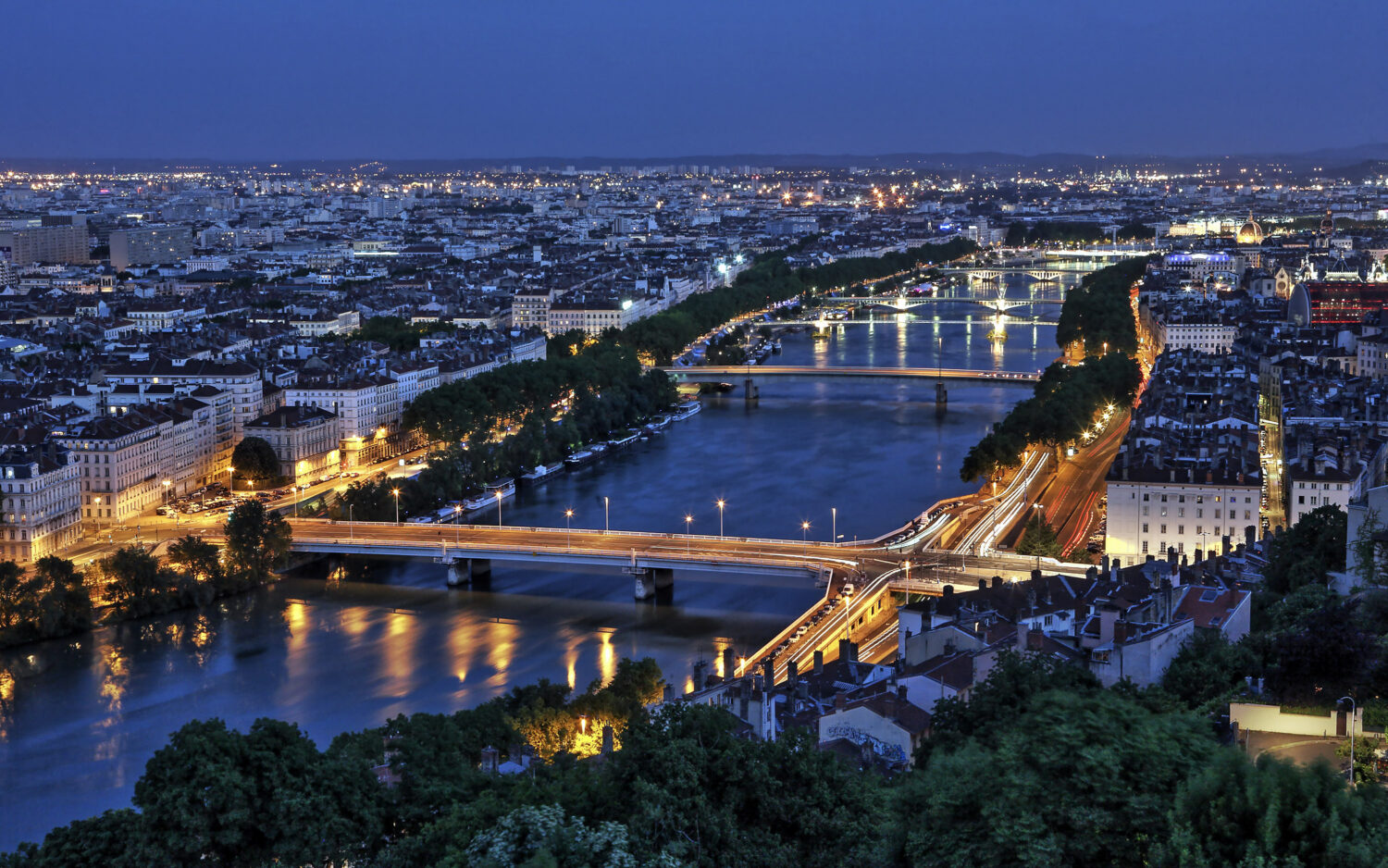 Darbord - Lyon - Rhône de nuit